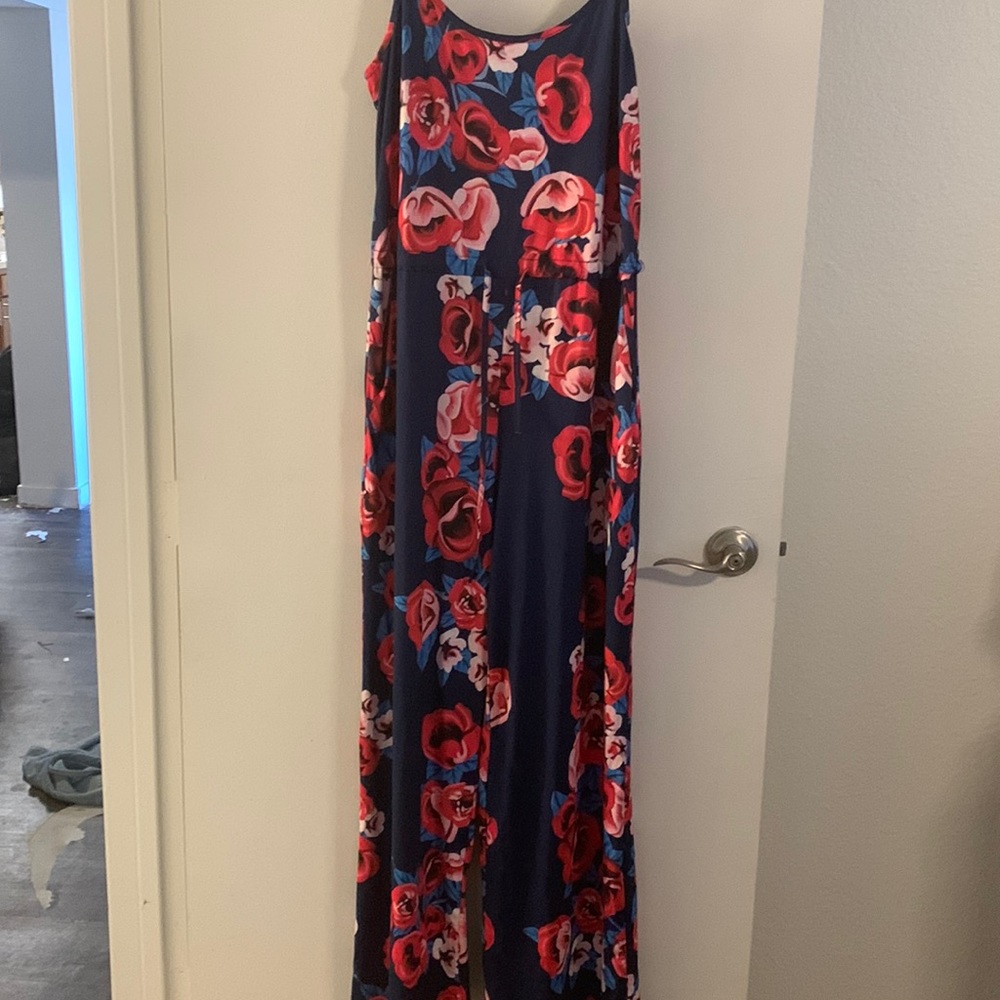 Flower print jumpsuit